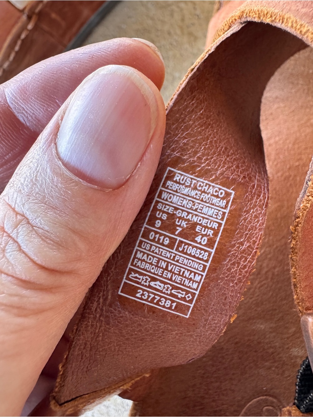 Chaco Wayfarer Leather Strappy Sandals Rust Brown Women’s 9 EU 40 - Picture 4 of 11